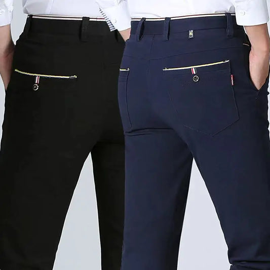 Men's Pants Classic Business Office Casual Pants Four Seasons Can Wear High Quality Slim Fit Casual Pants Men's Trousers