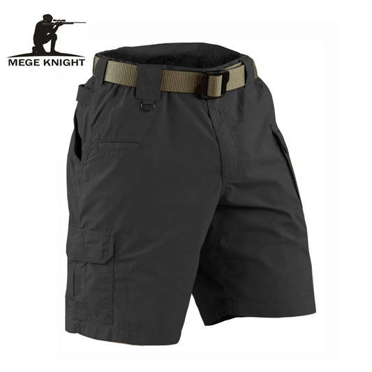 MEGE KNIGHT Brand Summer Military Field Tactical Casual Solid Shorts for Men Multi-pocket Army Combat Ripstop Working Short