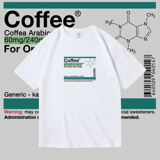 Coffee Half-Sleeve Half-Sleeve Neutral T-shirt