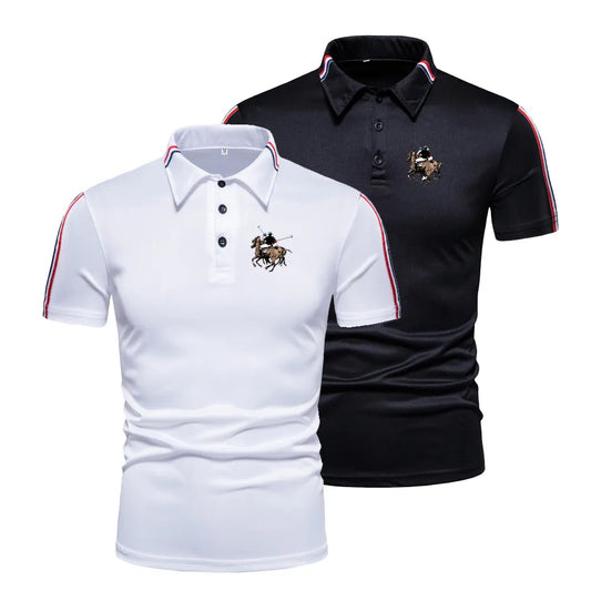 HDDHDHH Brand Top Polo Shirts For Men Printing Golf Logo Tees New Summer Business Casual Clothes