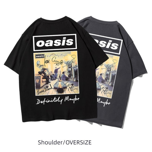 Heavy British Oasis Rock Half Sleeve T-shirt