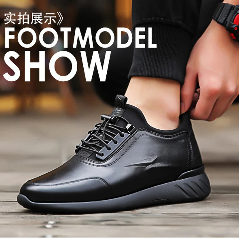 2024 Men's Elevator Shoes Man Invisible Insole Men Heighten Increased 6CM Sneakers Taller Sports Shoes