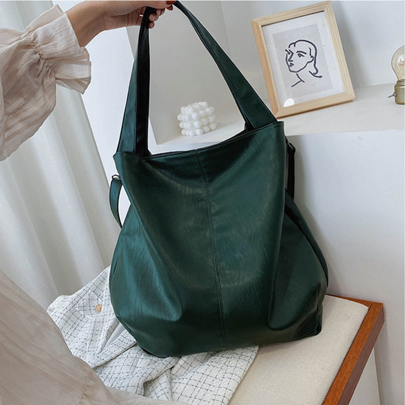 Female Hobo Handbag Large Capacity Ladies Totes Female Hobos Crossbody Bags Quality Leather Women Shoulder Bag Bolsa Feminina